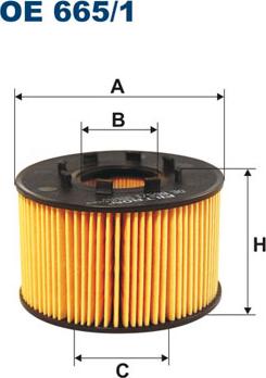 Filtron OE665/1 - Масляный фильтр autosila-amz.com