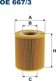 Filtron OE667/3 - Масляный фильтр autosila-amz.com