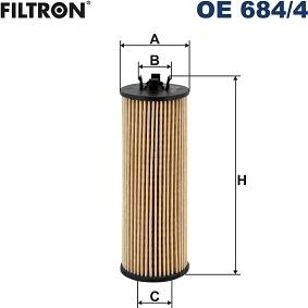 Filtron OE 684/4 - Масляный фильтр autosila-amz.com