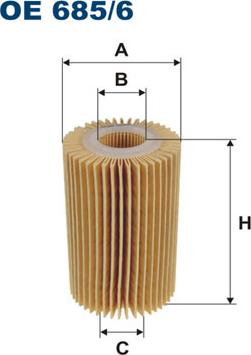 Filtron OE685/6 - Масляный фильтр autosila-amz.com