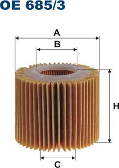 Filtron OE685/3 - Масляный фильтр autosila-amz.com