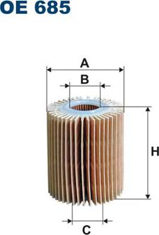 Filtron OE685 - Масляный фильтр autosila-amz.com