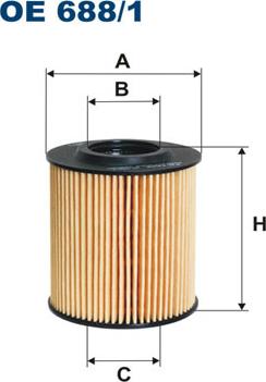 Filtron OE688/1 - Масляный фильтр autosila-amz.com