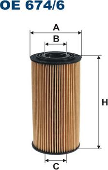 Filtron OE674/6 - Масляный фильтр autosila-amz.com