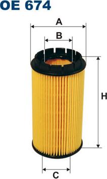 Filtron OE674 - Масляный фильтр autosila-amz.com