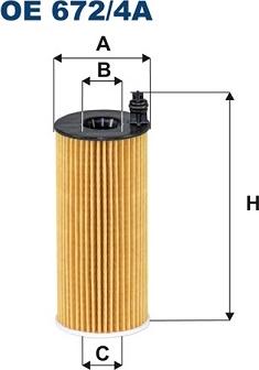 Filtron OE672/4A - Масляный фильтр autosila-amz.com