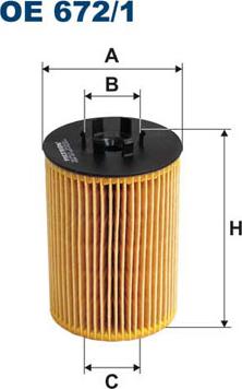 Filtron OE672/1 - Масляный фильтр autosila-amz.com