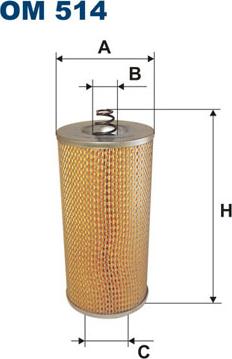 Filtron OM514 - Масляный фильтр autosila-amz.com