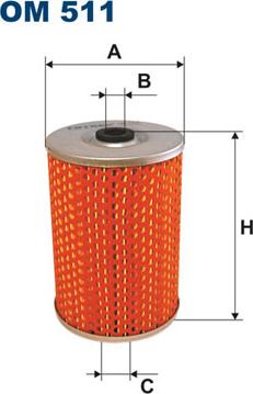 Filtron OM511 - Масляный фильтр autosila-amz.com