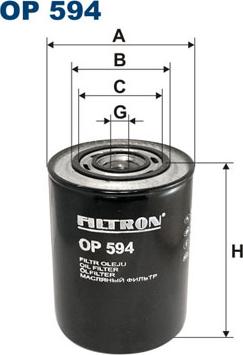 Filtron OP594 - Масляный фильтр autosila-amz.com