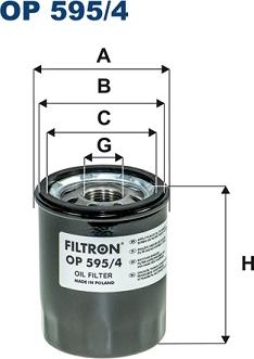 Filtron OP595/4 - Масляный фильтр autosila-amz.com