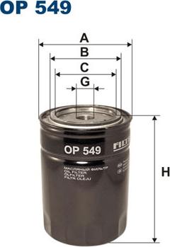 Filtron OP549 - Масляный фильтр autosila-amz.com