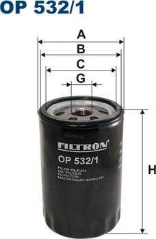 Filtron OP532/1 - Масляный фильтр autosila-amz.com