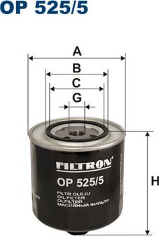 Filtron OP525/5 - Масляный фильтр autosila-amz.com