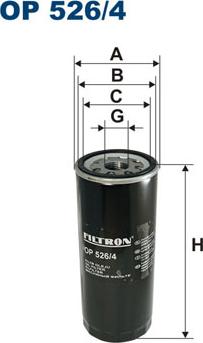 Filtron OP526/4 - Масляный фильтр autosila-amz.com