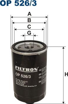 Filtron OP526/3 - Масляный фильтр autosila-amz.com