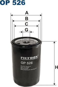 Filtron OP526 - Масляный фильтр autosila-amz.com