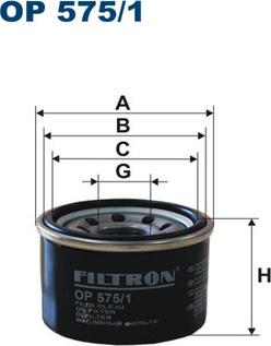Filtron OP575/1 - Масляный фильтр autosila-amz.com