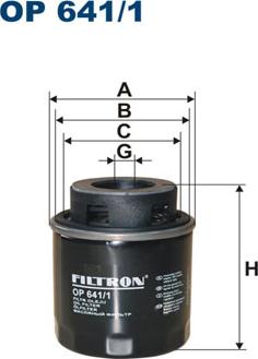 Filtron OP641/1 - Масляный фильтр autosila-amz.com