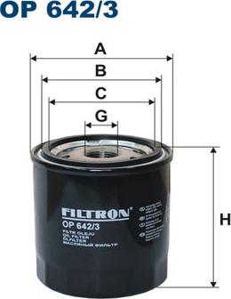 Filtron OP642/3 - Фильтр масл. корпусной autosila-amz.com