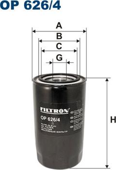 Filtron OP626/4 - Масляный фильтр autosila-amz.com