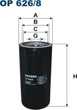 Filtron OP626/8 - Масляный фильтр autosila-amz.com