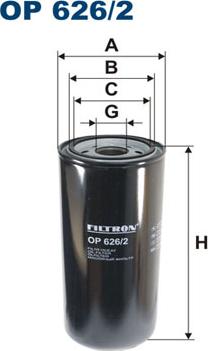 Filtron OP626/2 - Масляный фильтр autosila-amz.com