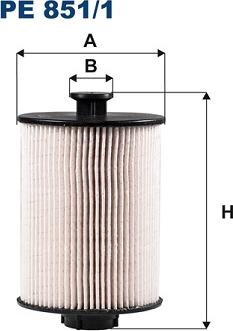 Filtron PE851/1 - Топливный фильтр autosila-amz.com