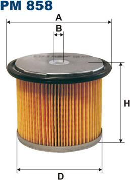 Filtron PM858 - Топливный фильтр autosila-amz.com