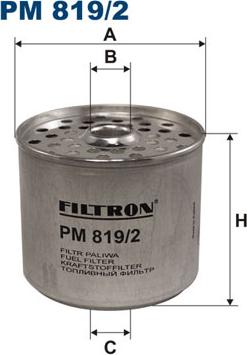 Filtron PM819/2 - Топливный фильтр autosila-amz.com