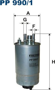 Filtron PP990/1 - Топливный фильтр autosila-amz.com
