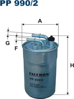 Filtron PP990/2 - Топливный фильтр autosila-amz.com