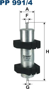 Filtron PP991/4 - Топливный фильтр autosila-amz.com