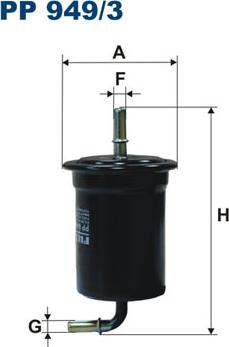 Filtron PP949/3 - Топливный фильтр autosila-amz.com