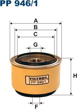 Filtron PP946/1 - Топливный фильтр autosila-amz.com