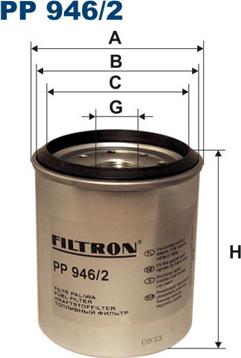 Filtron PP946/2 - Топливный фильтр autosila-amz.com