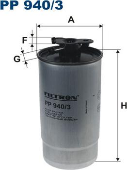 Filtron PP940/3 - Топливный фильтр autosila-amz.com