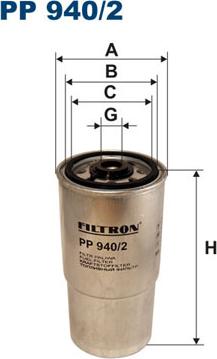 Filtron PP940/2 - Топливный фильтр autosila-amz.com