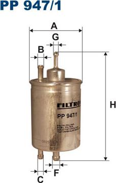Filtron PP947/1 - фильтр топливный!\MB C240/C280/CLK320/CLK430/E240/E280 3.0-5.5 96> autosila-amz.com