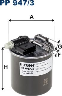 Filtron PP 947/3 - Топливный фильтр autosila-amz.com