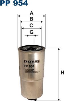 Filtron PP954 - Фильтр топл. корпусной autosila-amz.com