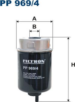 Filtron PP969/4 - Топливный фильтр autosila-amz.com