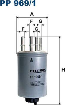Filtron PP969/1 - Топливный фильтр autosila-amz.com
