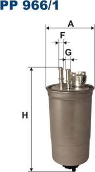 Filtron PP966/1 - Топливный фильтр autosila-amz.com