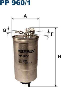 Filtron PP960/1 - Топливный фильтр autosila-amz.com