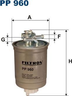 Filtron PP960 - Топливный фильтр autosila-amz.com