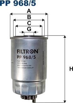 Filtron PP968/5 - Топливный фильтр autosila-amz.com