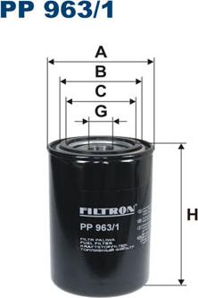 Filtron PP963/1 - Топливный фильтр autosila-amz.com