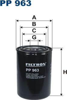 Filtron PP963 - Топливный фильтр autosila-amz.com