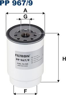 Filtron PP 967/9 - Фильтр топливный сепаратор Volvo FH II (NewFH 2013), FH/FH Classic/FM/FMX/FMX Classic 05-, RVI K/M/P autosila-amz.com